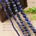 Wholesale Round Stone Natural Loose Lapis Lazuli  Gemstone Stone Beads for DIY Jewelry Making