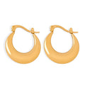 Hot Fashion Trend Personality Design Stainless Steel 18K Gold Plated Jewelry Earrings for Women