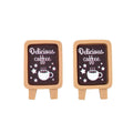 Newest Selling Backpack Decoration Refrigerator Paste Coffee Shop Brand Resin Crafts
