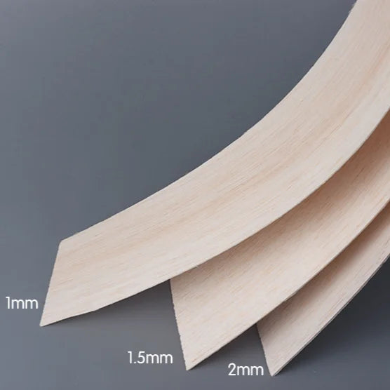 Supply Hot Sale 3A Grade 1000*100*1/1.5/2/3/4/5/6/8mm Balsa Wood Sheets  Balsa Light Wood Stick