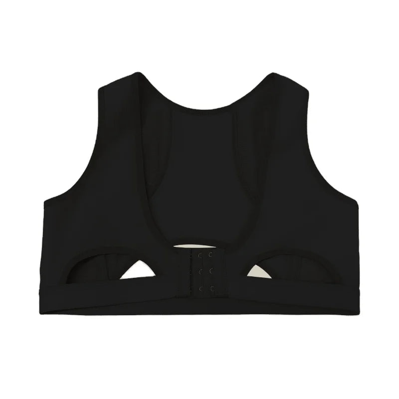 Breathable Compression Sleeves Upper Back Brace Posture Corrector Tops Shapewear Back Straightener Polyester/Spandex Medium