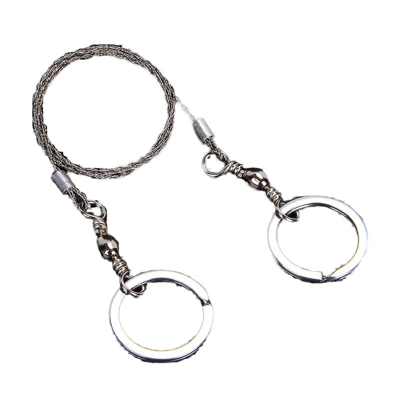 Stainless Steel Wire Saw  Multi-Purpose Survival Rope Saw for Cutting Wood Camping and Outdoor Emergencies