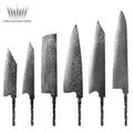 Grandsharp Damascus 10CR15MOV Steel Chef Knife Blank DIY Blade Kitchen Knife Japanese Blanks Steel Blade Cooking Tools DIY Tool