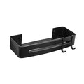 Hot Selling Bathroom Shower Shelf Aluminum Self-Adhesive Basket Shower Rack Black