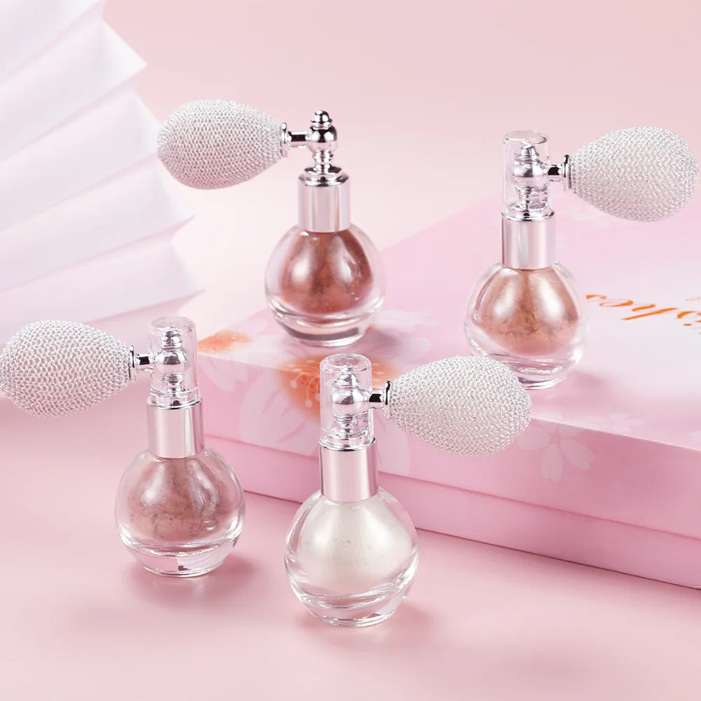 4-color High-gloss Glitter Powder Durable Waterproof High-gloss Brightening Loose Powder Spray Cosmetics