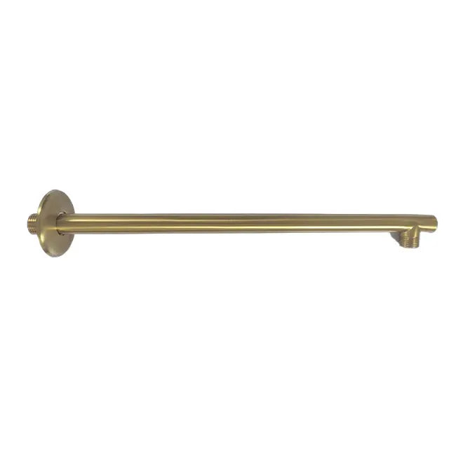 Brushed Gold Stainless Steel Modern Shower Head Arm Rain Shower Straight Arm for Bathroom Shower Kits