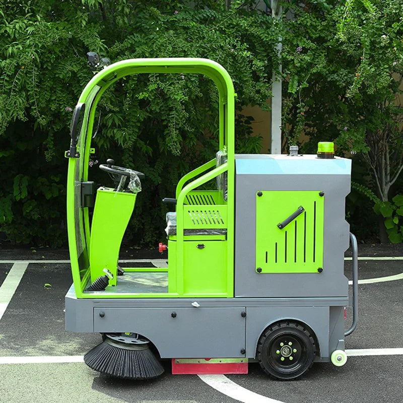 New Ride-On Electric Cordless Vacuum Concrete Street Road Floor Sweeper