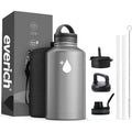 Metal Sports Water Bottle 32oz with Lids Leak Proof Vacuum Insulated Stainless Steel Double Walled Thermo Mug