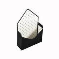 Chinese Manufacturers Yiwu Suppliers Wholesales Retails Luxury Envelope Type Black Flower Envelope Paper Box for Valentine's Day