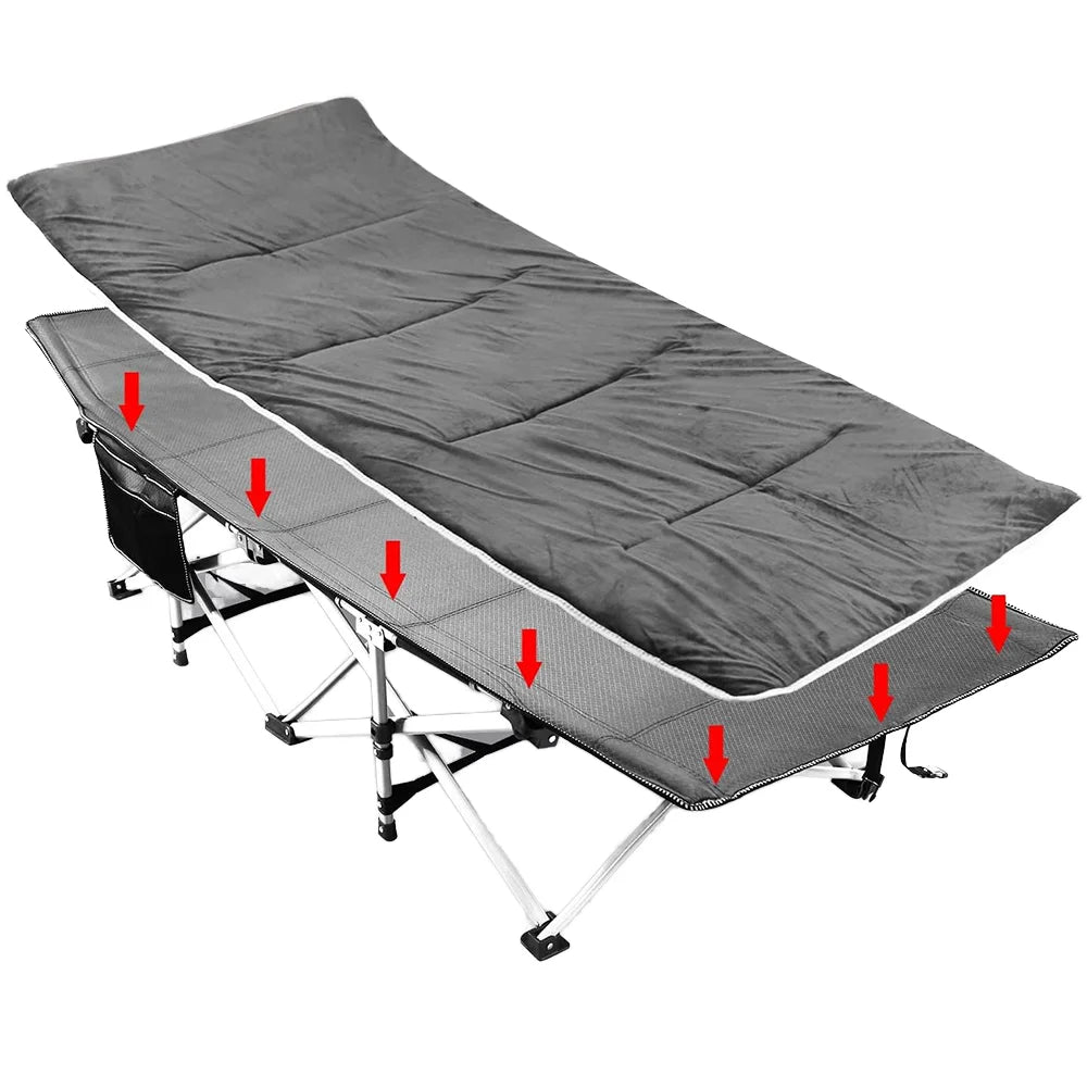 WOQI Modern Design Single Fold Outdoor Camping Folding Bed