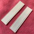 Blank logo White Color Sewing PVC Rubber Labelplain Design No logo Silicone Rubber Label