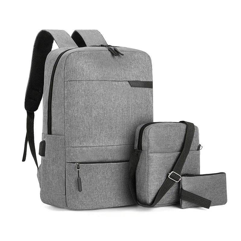 Multifunction Wholesale Sets Man Business Laptop Backpack with USB Student School Bags