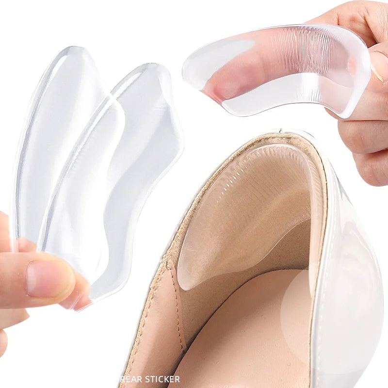 Heel Pads Inserts -Back of Heel Cushions & Grips for Loose Shoes Prevent Slipping & Heel Rubbing