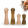 Shaker Tableware Gifts Wooden Salt and Pepper Grinder Set Wood Grinders Refillable Mill With Adjustable Coarseness