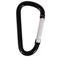 HXY Custom 5# D Shape Carabiner Keychain 50.6*27*4.47MM Aluminum Travel Keychain Large Stock No MOQ Promotion Gift for Camping
