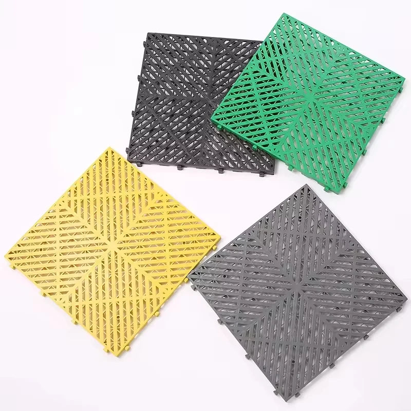 Durable Factory Wholesale Pp Panel Vinyl Flooring Boards Plastic Floor Tile for Workshop and Repair Shop