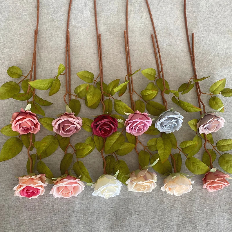 Factory Direct Supply Cheap Price Silk Single Xiangfei Rose Artificial Flower