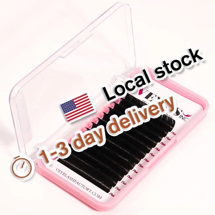 For VEYES B/C/D Curl Volume Individual Eyelash Extensions Natural Long 0.05 0.07 0.10 0.15 0.20 0.25 Lash Supplier