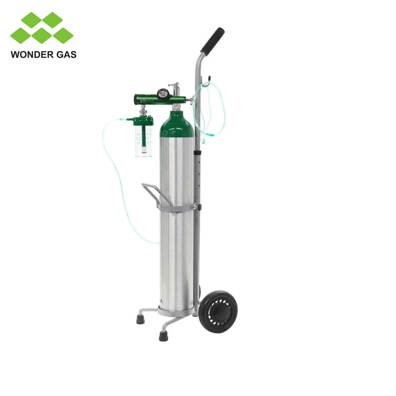 DOT ME Size 4.55L 2015psi Aluminum Medical Oxygen Cylinder High Pressure Tank Medical Gas Cylinder Bottle