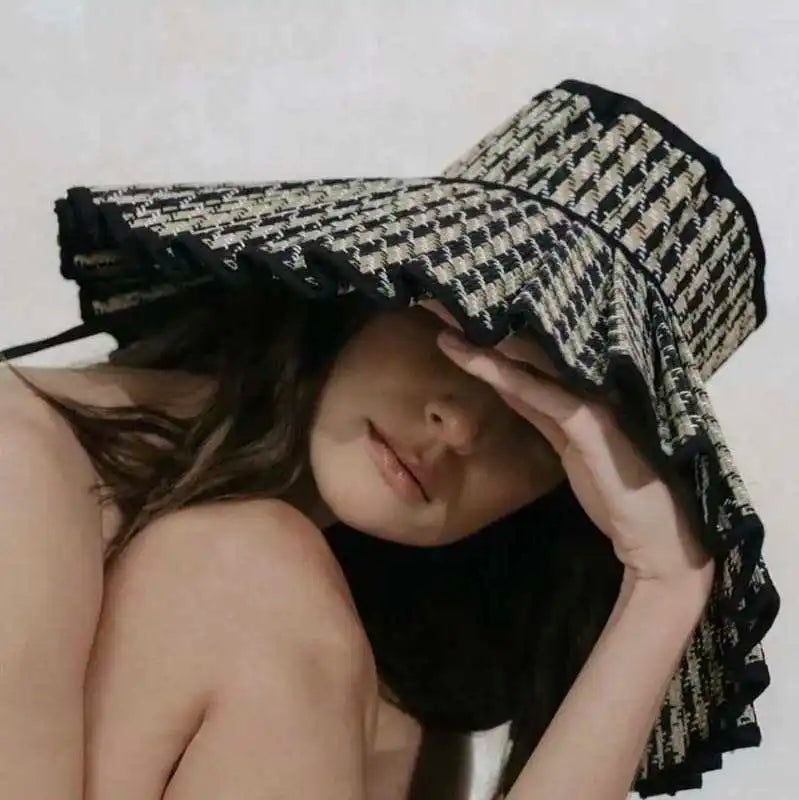 Ready to Ship in Stock Summer Fashion Women Beach Hat Travelling Trendy Designer Deluxe Ladies Foldable Bucket Sun Hat