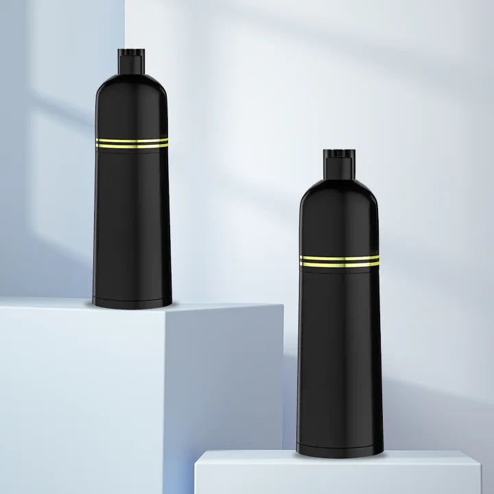 BORUI Customized 320-400ml Two-In-One Cylinder Shape Double Pump Dual Bottle Pump Sprayer Screen Printing Lotion False Eyelashes