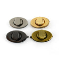 For BF929 38X22mm Oval Twist Turn Lock Metal Classic Handbag Hardware Accessories Purse Closure Clasp Round Bag