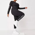 K210574 Custom Activewear Plus Size Yoga Set for Women Two Pieces Long Sleeve Sport Fitness T-Shirt Yoga Top and Legging Pants