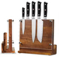 Magnetic Knife Block with Acrylic Shield Double Side Kitchen Knife Holder Acrylic Knife Organize