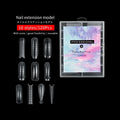 1 Box (120 Pcs in One Bag ) 10 Styles Clear Dual Forms Nail System Full Cover Quick Building Gel Mold Tips Nail Extension Molds