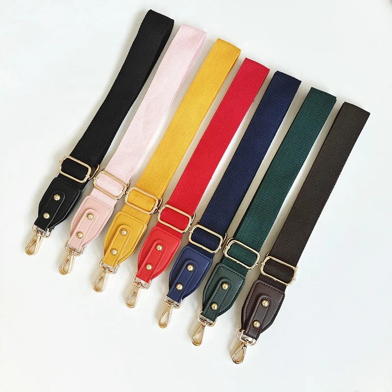 Deepeel BF049 3.8mm Bag Accessories Handbag Shoulder Strap Canvas Crossbody Bag Adjustable Shoulder Strap Colored Webbing Strap
