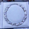 Zhuji Real Freshwater Baroque 3A Quality Natural Pearl White Color 10-17mm Baroque Freshwater Pearl Strand
