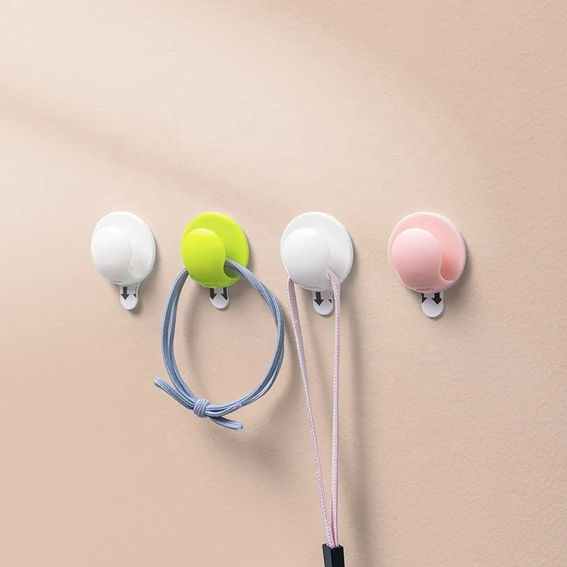 Wholesale Eco-friendly Bathroom & Kitchen ABS Plastic Adhesive Hook Simple Strong Sticker Hook Plastic Wall Hook