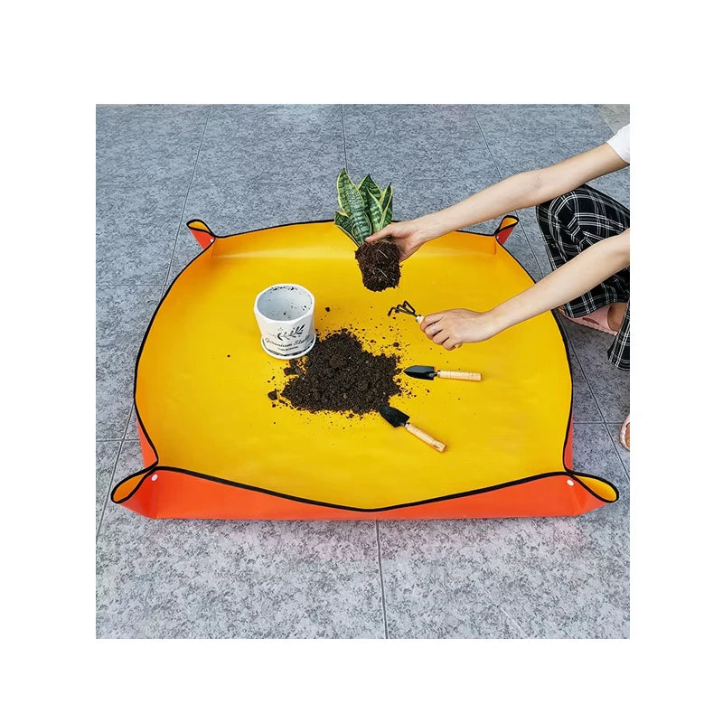 Portable Outdoor Indoor Repotting Mat Plants Transplanting and Potting Soil Mess Control Garden Mat for House