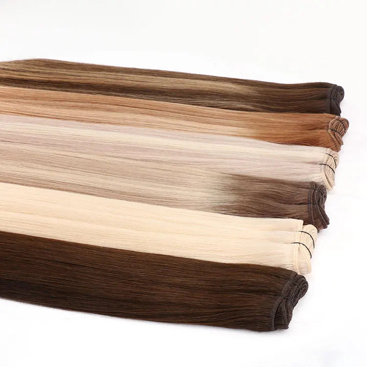 Private Label Raw Indian Temple Cuticle Aligned Virgin Double Weft Hair Extensions