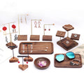 Nordic Style Creative Jewelry Rack Set Props Walnut Ear Ring Frame Ring Frame Jewelry Tray
