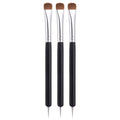 Professional Kolinsky Sable Brush 2 Way Acrylic French Manicure Design Nail Art Brush Bend Nail Dotting Pen