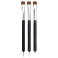 Professional Kolinsky Sable Brush 2 Way Acrylic French Manicure Design Nail Art Brush Bend Nail Dotting Pen
