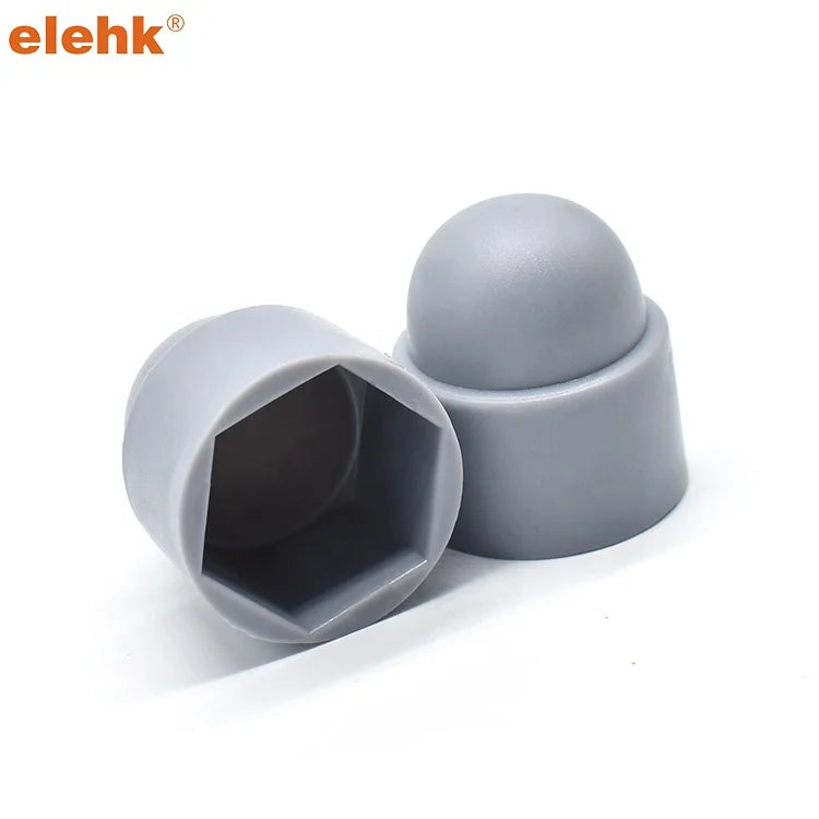 Elehk M6 White Black Hex Protection Bolt Caps Plastic Hexagon Head Cover Pe Material Nut Bolt Cap Plastic Nut Cap 33mm 32mm