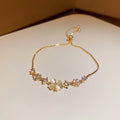 Fashion Jewelry Diamond Bracelet. the Crystal Zircon Bracelet Is Adjustable by Pulling