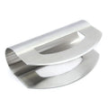 430 Stainless Steel Double Blade Salad Chopper Multifunctional Kitchen Rocker Knife Vegetables Herbs Pizza Cutter