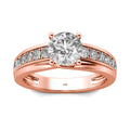 Classic Luxury D Color VVS1 1 Carat Moissanite Wedding Engagement Women Silver 925 Dainty Ring Rose Gold Jewelry