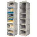 6-shelf Non-woven Collapsible Hanging Closet Storage Organizer for Sweater Cloth Storage Bags