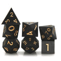 Wholesale Custom DND D20 Polyhedral DICE Set Sharp Edge Silicone Rubber for RPG Table Games Metal Material