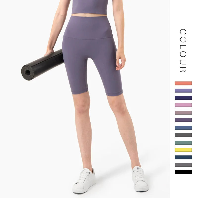 Yoga Shorts Seamless Leggings Super High Waist Rise Pant  Womens Leggings