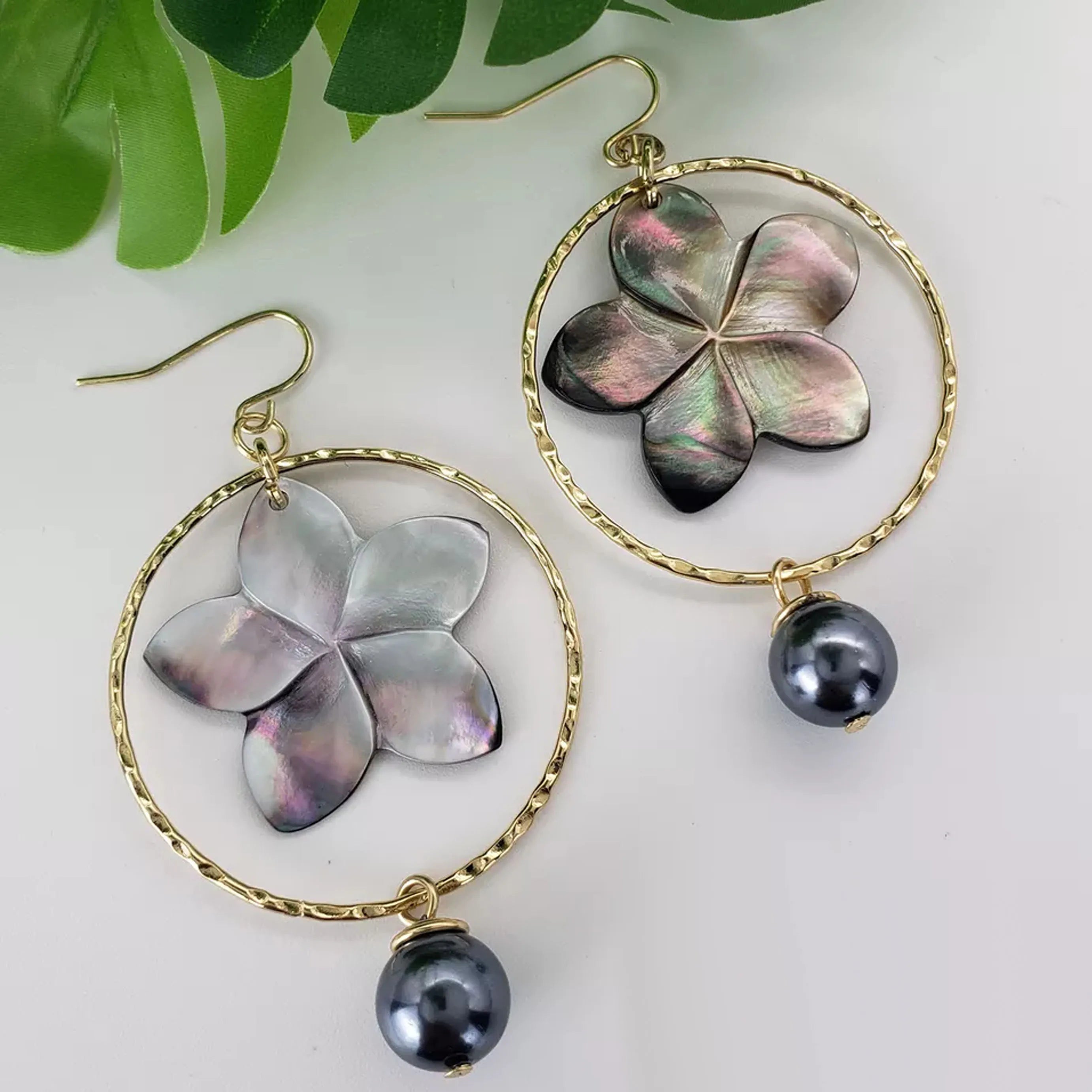 Sea Shell Jewelry Best Earrings 2023 Big Hoop Seastar Turtle Monstera Leaf Pearl Earrings