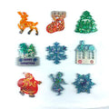 New DIY Christmas Silicone Molds Santa Claus Deer Snowflake Cake Tools Molded Ornament Decorations