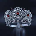 MO228 Rhinestone Crown Miss Beauty Crowns for Pageant Contest Private Custom Round Circles Bridal Wedding Hair Jewelry