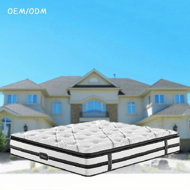 Comfort Sleep King Size Modern Gel Memory Foam Spring Mattress Roll in a Box Home Furniture MegaBDM