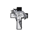 Wholesale Custom Jesus Enamel Pins Cross Badges Black White Punk Jewelry Gifts for Friends Faith for Lapels Backpack