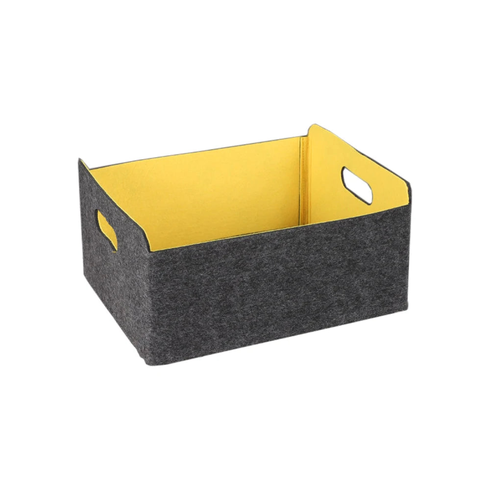 Hot Selling Customized Foldable Fabric Storage Basket Felt Organizer for Clothing and Toys Premium Cloth Bin Box